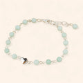 Bracelet Cœur en pierres naturelles Amazonite  Bracelet Jethyka