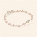 Bracelet Love en pierres naturelles Quartz Rose  Bracelet Jethyka
