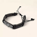 Bracelet Homme en Cuir Noir et Plaque Argentée avec Tortue  Bracelet Jethyka