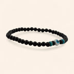 Bracelet Pierres Naturelles Onyx et Perle Œil Protecteur  Bracelet Jethyka