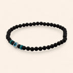 Bracelet Pierres Naturelles Onyx et Perle Œil Protecteur  Bracelet Jethyka