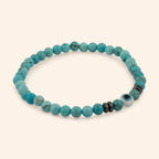 Bracelet pierres naturelles Turquoises et Œil protecteur - Jethyka