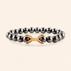 Bracelet Etreinte en pierres naturelles Hématite  Bracelet Jethyka