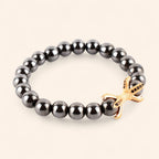 Bracelet Etreinte en pierres naturelles Hématite  Bracelet Jethyka