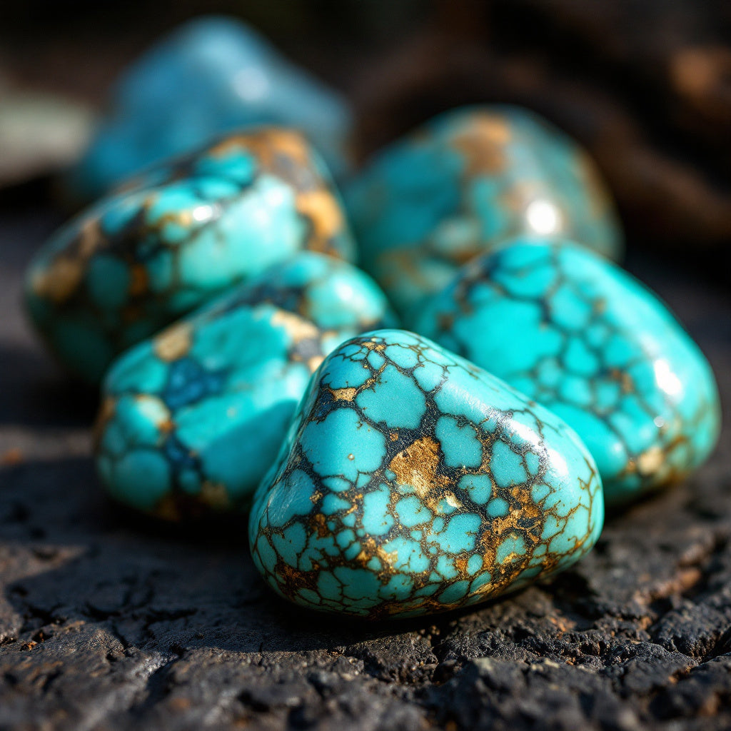 Pierres naturelles Turquoises Jethyka