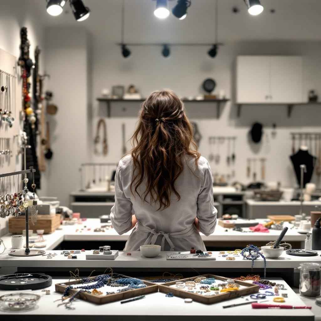 vu sur l'atelier de bijoux bohème faits main avec la créatrice de Jethyka