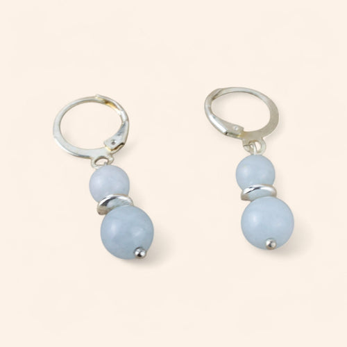 Boucles d'oreilles Aigue-Marine  Boucles d'Oreilles Jethyka