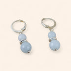 Boucles d'oreilles Aigue-Marine  Boucles d'Oreilles Jethyka