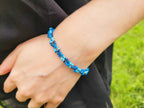 Bracelet perles rocailles Camaïeu Bleu