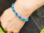 Bracelet perles rocailles Camaïeu Bleu