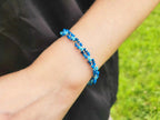 Bracelet perles rocailles Camaïeu Bleu