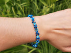 Bracelet en perles rocailles camaïeu bleu  Bracelet Jethyka