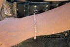 Bracelet en pierres naturelles Quartz Rose et perle cœur