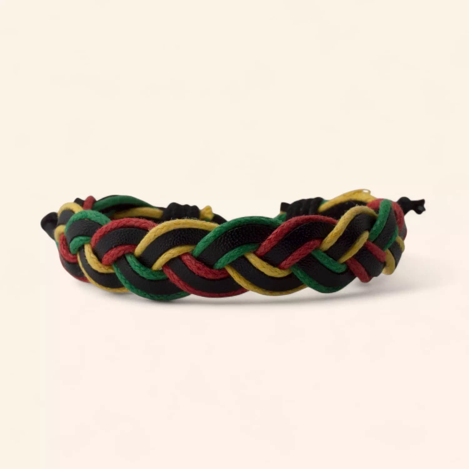 Bracelet tressé multicolore en cuir réglable  Bracelet Jethyka