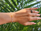Bracelet Etoile en perles rocailles blanches et dorées