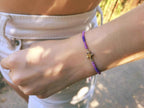 Bracelet Etoile perles rocailles Violettes
