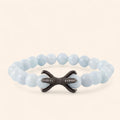 Bracelet étreinte en pierres naturelles Aigue-marine  Bracelet Jethyka