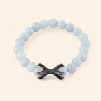 Bracelet étreinte en pierres naturelles Aigue-marine  Bracelet Jethyka