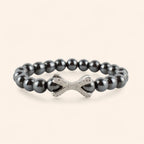 Bracelet Etreinte en pierres naturelles Hématites  Bracelet Jethyka