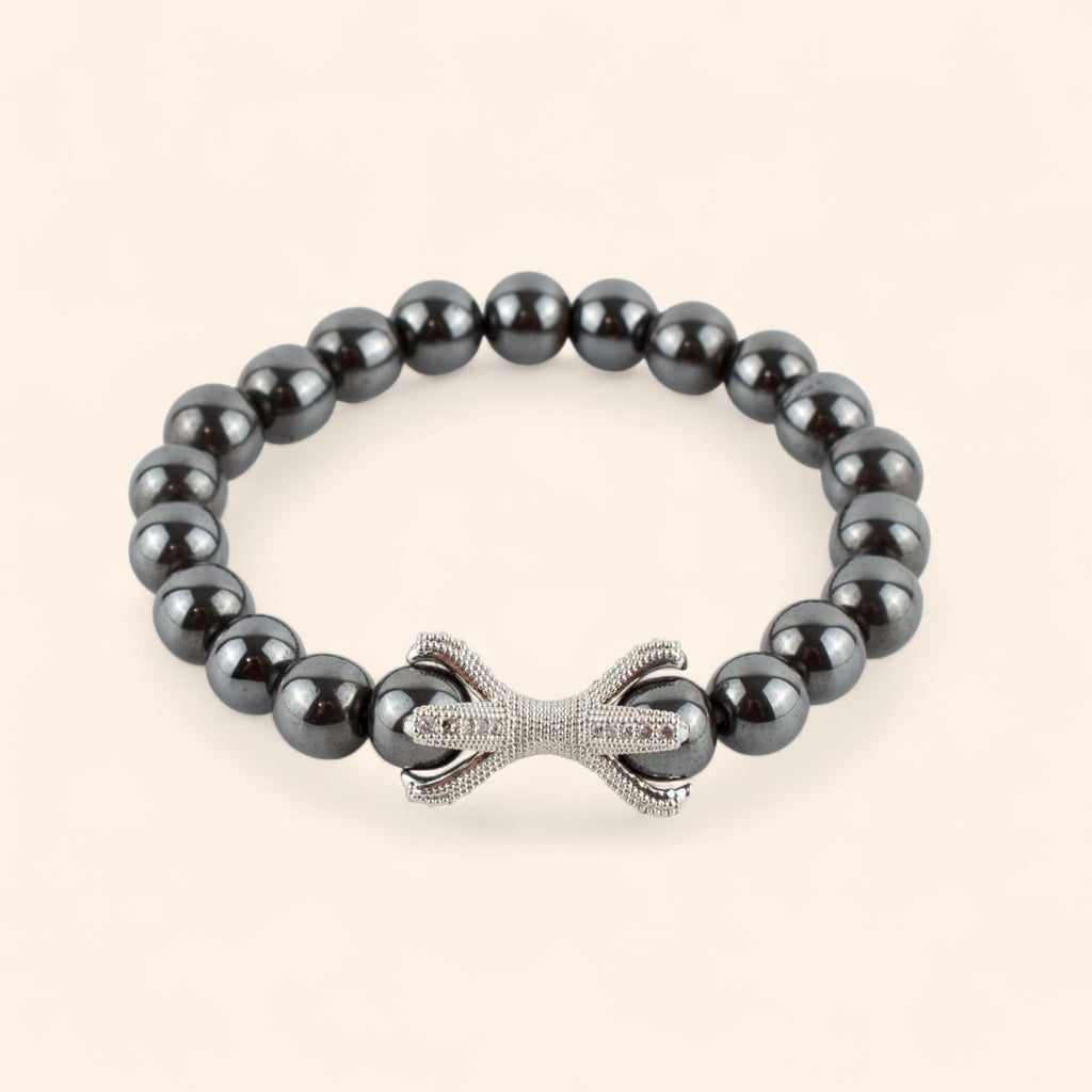 Bracelet Etreinte en pierres naturelles Hématites  Bracelet Jethyka