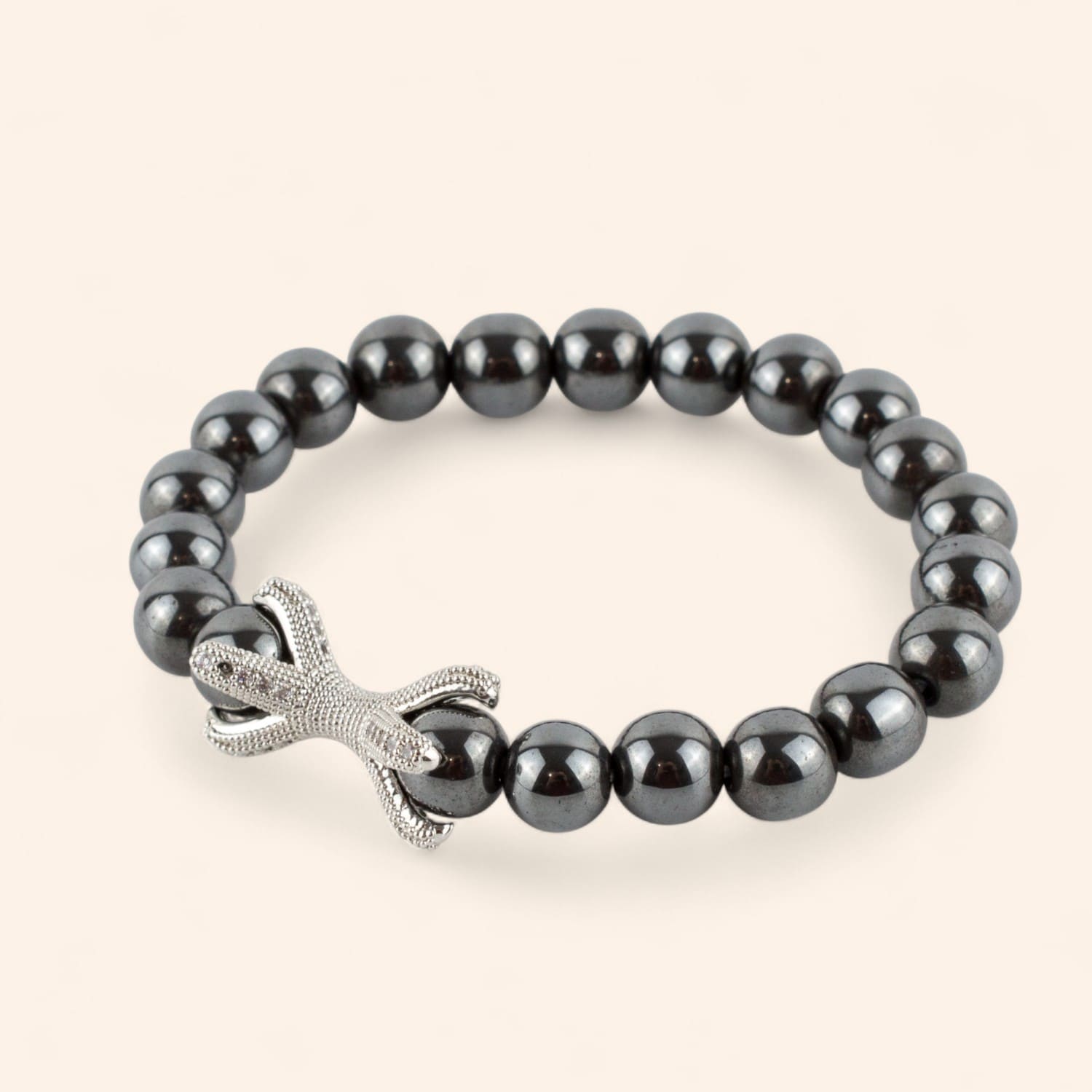 Bracelet Etreinte en pierres naturelles Hématites  Bracelet Jethyka