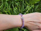 Bracelet Fleur de cerisier en pierres naturelles Angélite pourpre