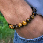 Bracelet Pierres naturelles Œil de Tigre  Bracelet Jethyka