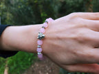 Bracelet Jaguar pierres naturelles Quartz Rose  Bracelet Jethyka