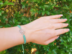 Bracelet Arbre de Vie en Macramé Vert  Bracelet Jethyka