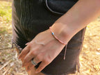 Bracelet Œil Protecteur perles rocailles Roses
