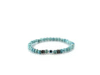Bracelet pierres naturelles Turquoises et Œil protecteur - Jethyka