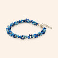 Bracelet en perles rocailles camaïeu bleu  Bracelet Jethyka