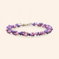 Bracelet en perles rocailles camaïeu violet et parme  Bracelet Jethyka