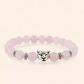 Bracelet Jaguar pierres naturelles Quartz Rose  Bracelet Jethyka