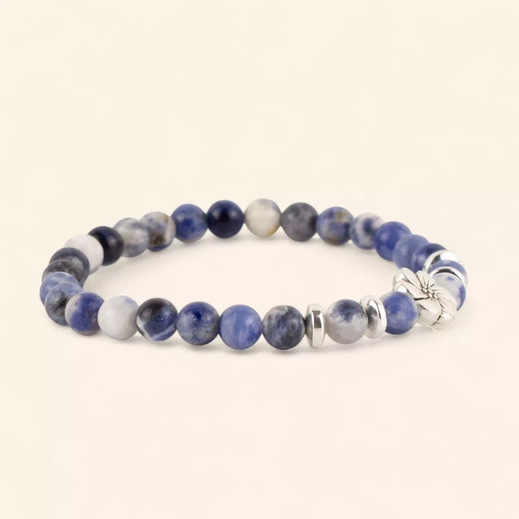 Bracelet Fleur de Cerisier Sodalite  Bracelet Jethyka