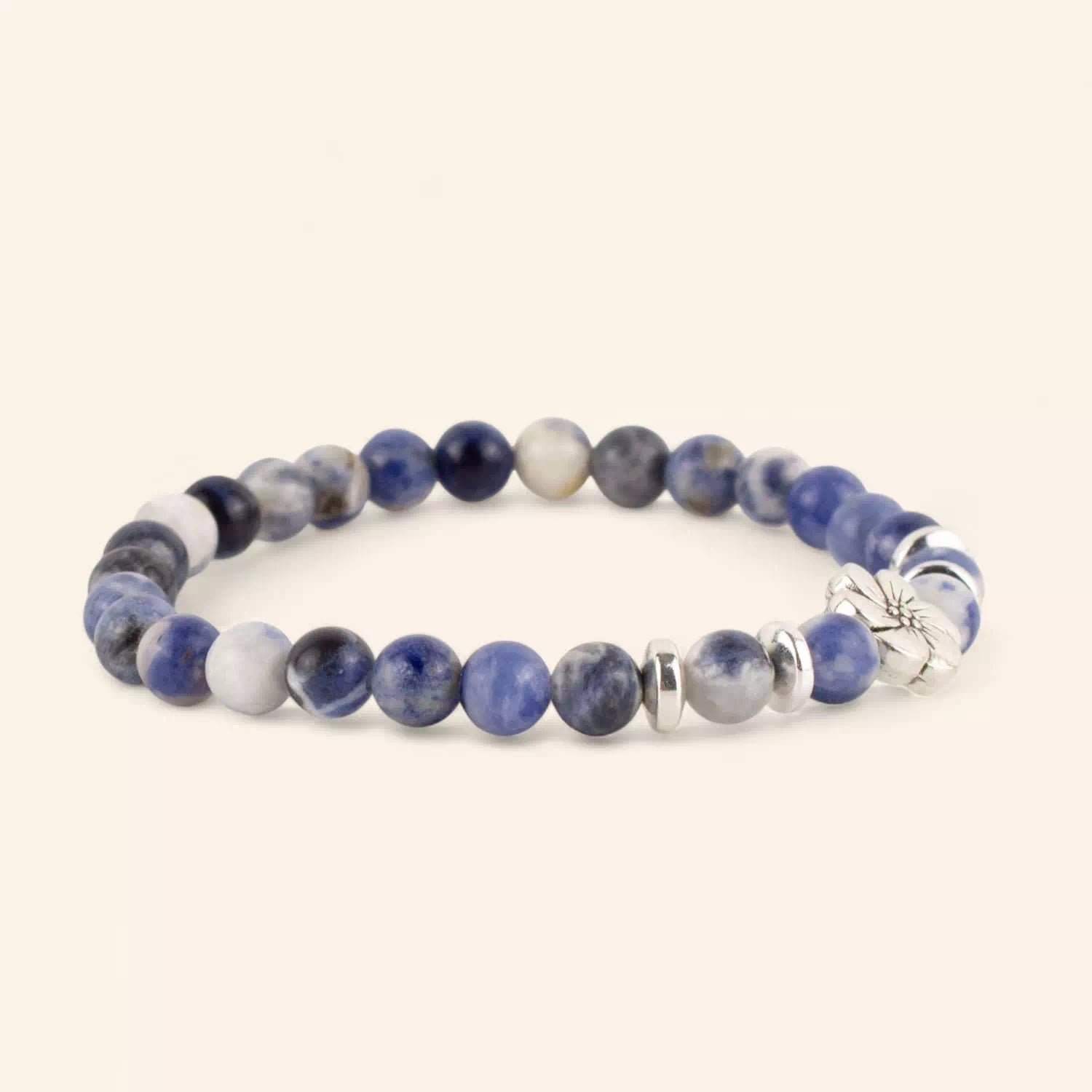 Bracelet Fleur de Cerisier Sodalite  Bracelet Jethyka