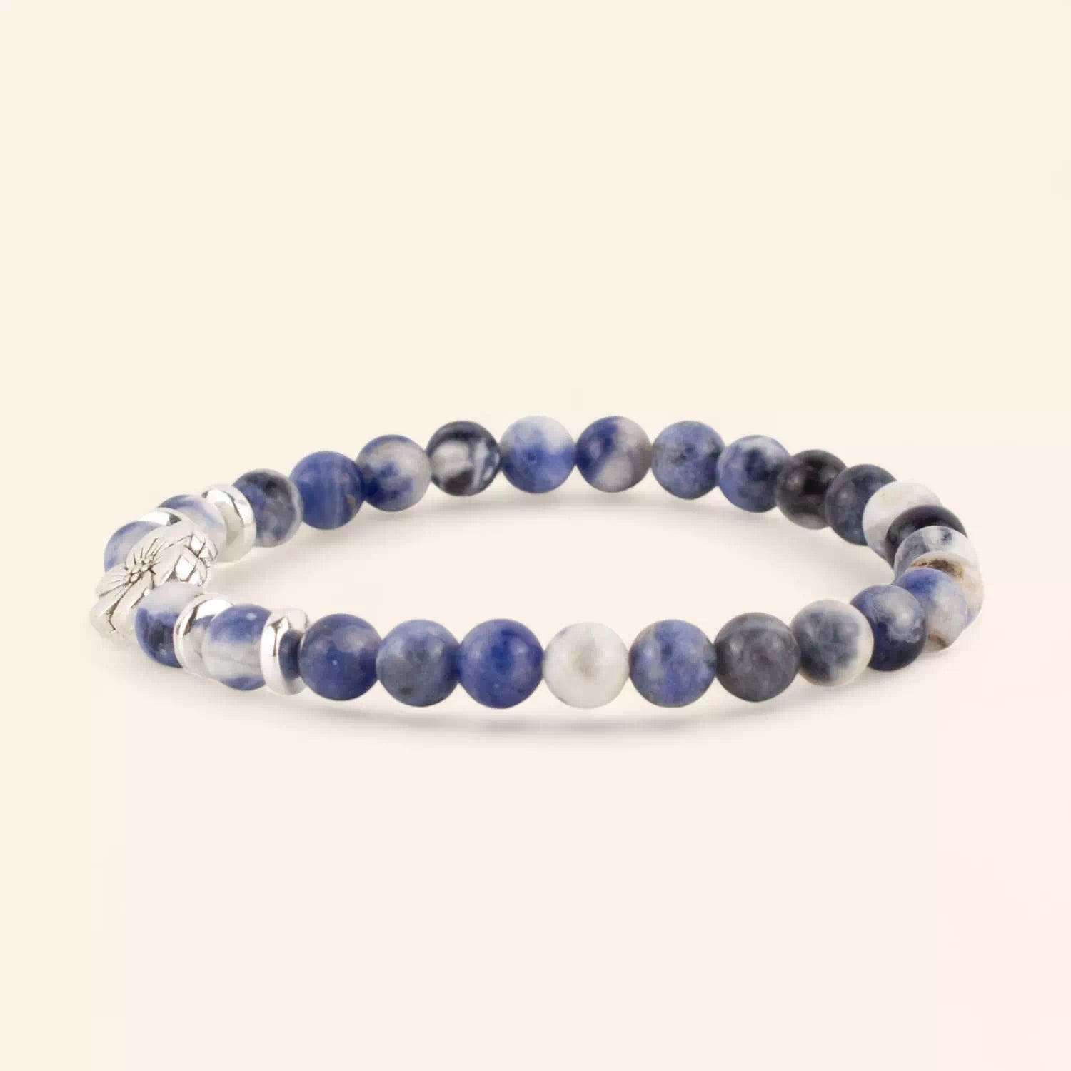 Bracelet Fleur de Cerisier Sodalite  Bracelet Jethyka