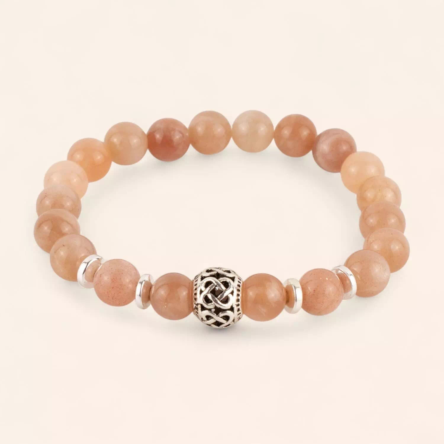 Bracelet Perle celtique Pierre de Soleil  Bracelet Jethyka