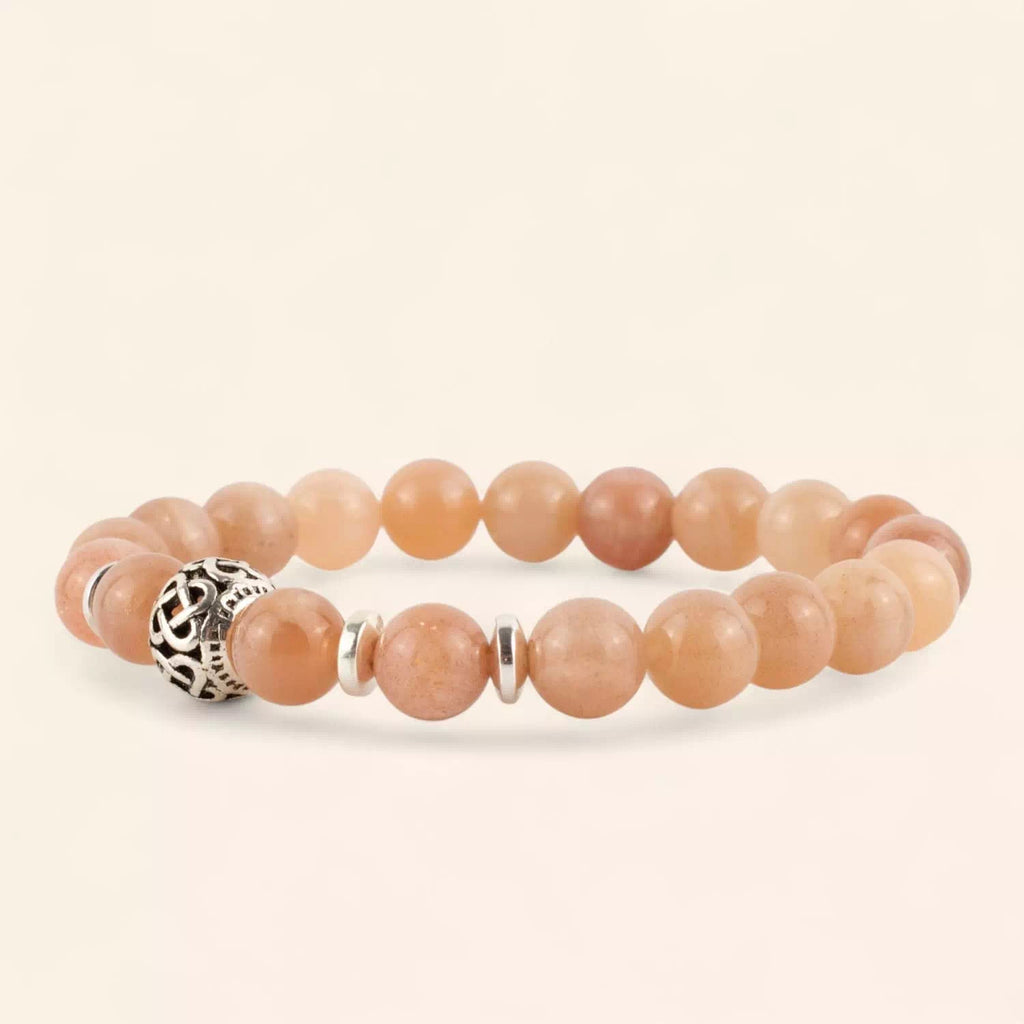 Bracelet Perle celtique Pierre de Soleil  Bracelet Jethyka