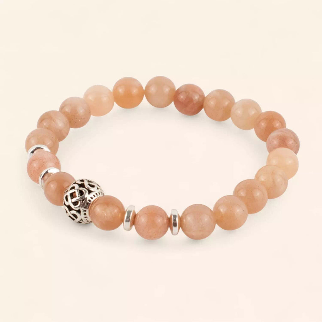 Bracelet Perle celtique Pierre de Soleil  Bracelet Jethyka