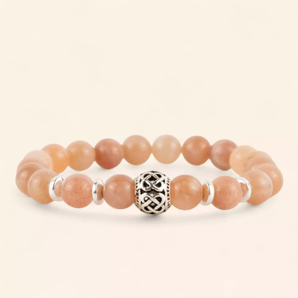 Bracelet Perle celtique Pierre de Soleil  Bracelet Jethyka