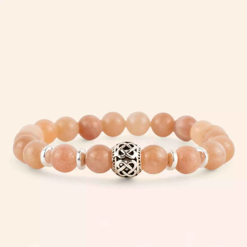 Bracelet perle Celtique en Pierre de Soleil