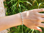 Bracelet perles cristal Bleu ciel
