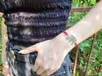 Bracelet Eléphant macramé Rouge