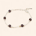 Bracelet perles cristal cubes Marron  Bracelet Jethyka