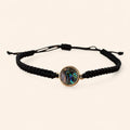 Bracelet cercle Ormeaux macramé noir  Bracelet Jethyka