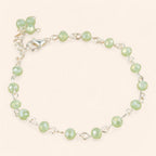 Bracelet perles cristal Vert pastel  Bracelet Jethyka