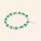 Bracelet en perles de rocailles camaïeu vert  Bracelet Jethyka