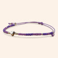 Bracelet en Perles Rocailles Violettes et Perle Cœur – Bijou Romantique et Élégant  Bracelet Jethyka