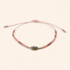 Bracelet Love perles rocailles roses  Bracelet Jethyka